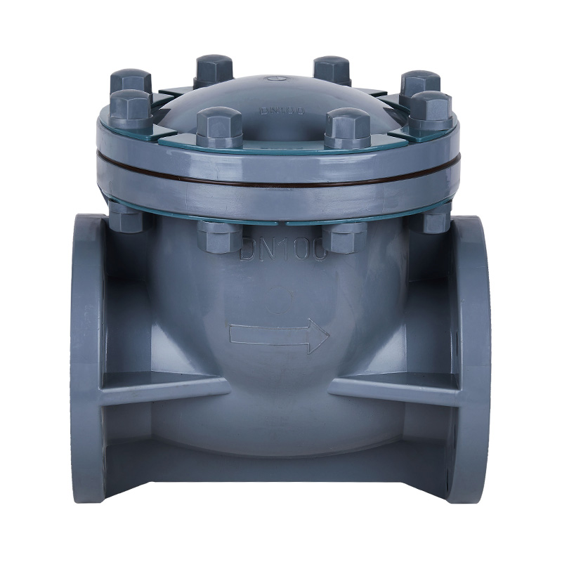 PVC-C H44F-10V Svingtype Tilbakeslagsventil DN15-300 GB Standard