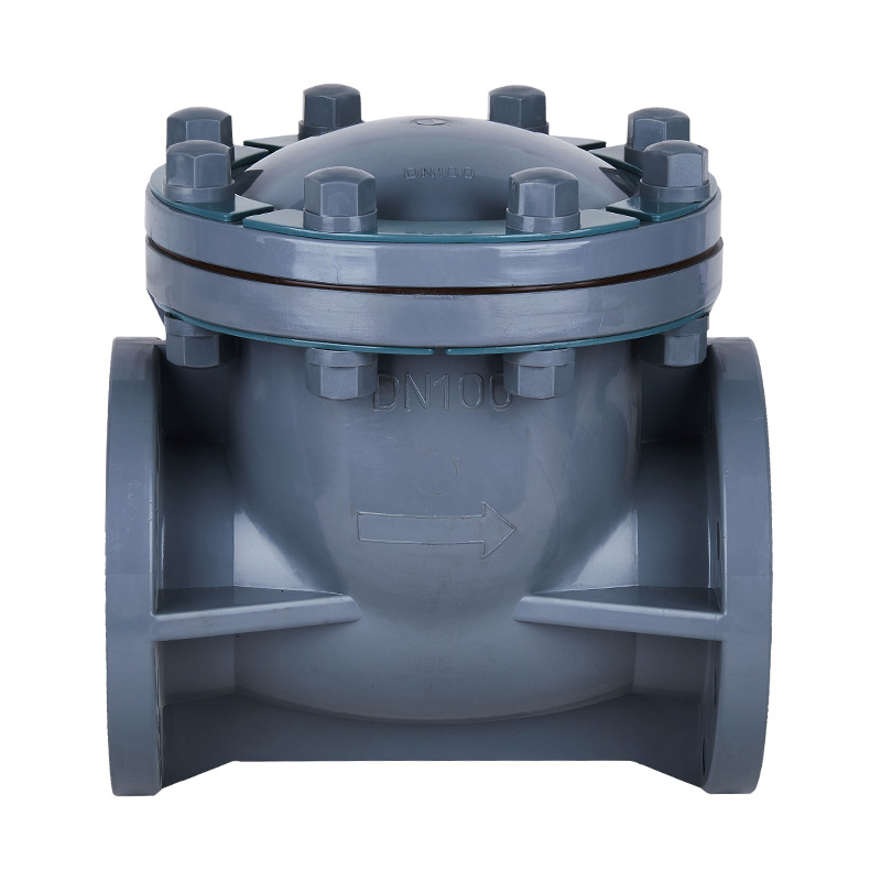 PVC-C H44F-10V Swing Type tilbakeslagsventil DN15-300 1/2'-12' ANSI Standard