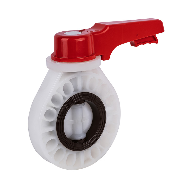 PVDF D71X-10F Håndtak spjeldventil DN15-200 GB Standard