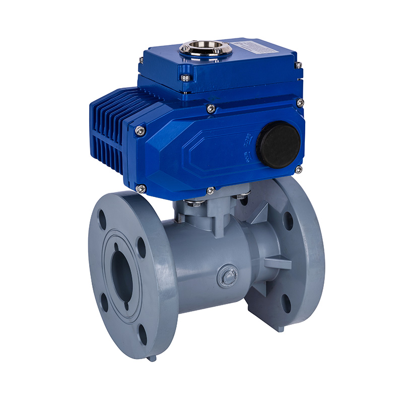 PVC-C D941F-10V Elektrisk flenskuleventil DN20-300 20A-300A JIS Standard