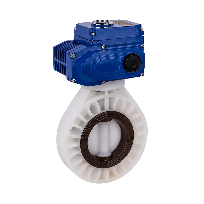 PVDF D971X-10F Elektrisk sommerfuglventil DN40-1000 40A-1000A JIS Standard