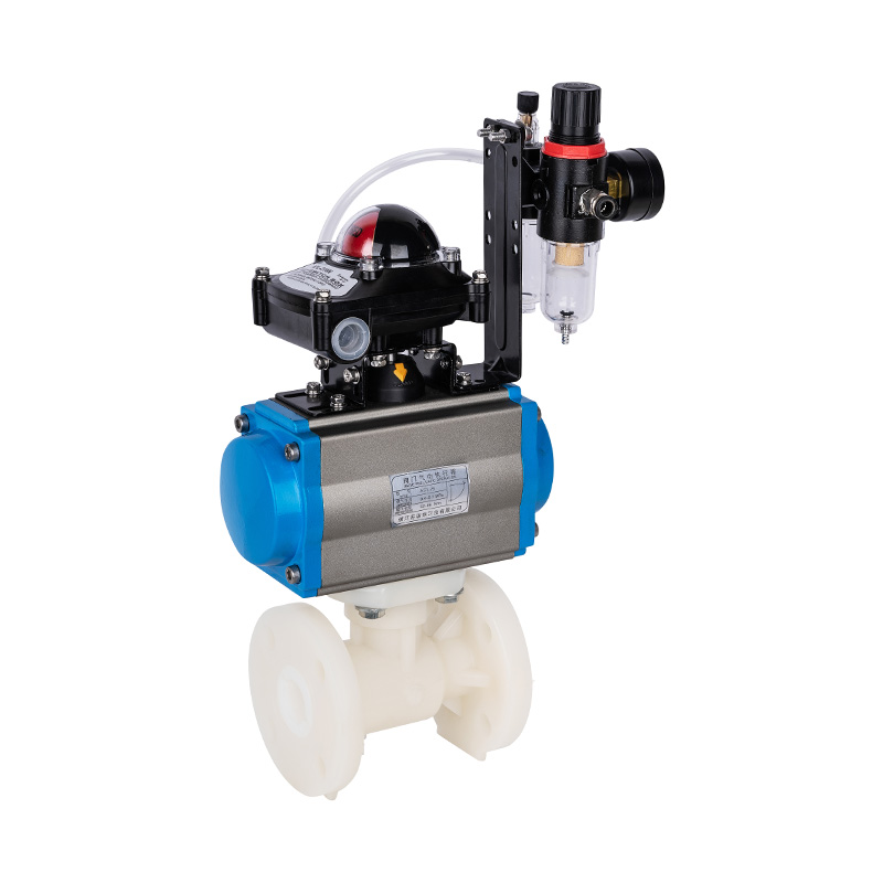 PVDF Q641F-10F Pneumatisk flenskuleventil DN15-300 GB Standard