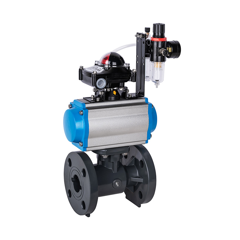 PVC-U Q641F-10U pneumatisk flenskuleventil DN15-300 1/2'-12' ANSI Standard